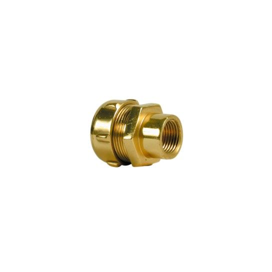 União Fêmea Latão Niquelado Bicone União Fêmea Latão Niquelado Bicone