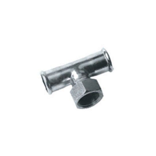 Tê Fêmea Inox Cravar - Perfil M Tê Fêmea Inox Cravar - Perfil M