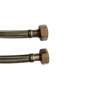 Tubo Malha Aço DN13 - F/F 1/2" x 1/2" Tubo Malha Aço DN13 - F/F 1/2" x 1/2"