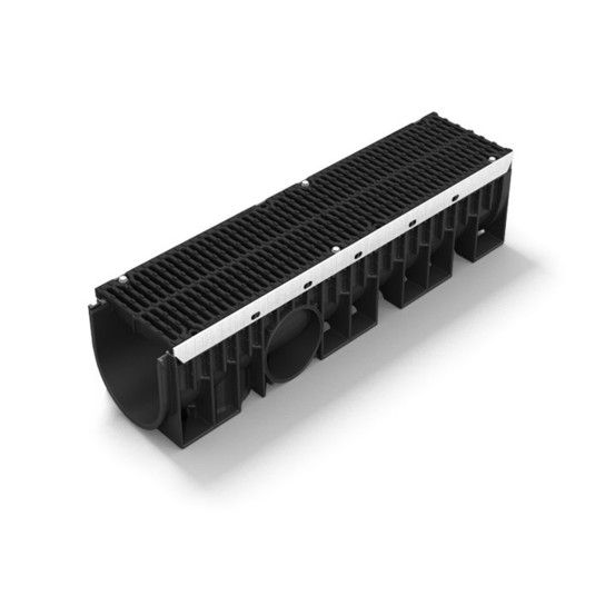 Canal Drenagem c/ Grelha Ferro Fundido DR202DF Canal Drenagem c/ Grelha Ferro Fundido DR202DF