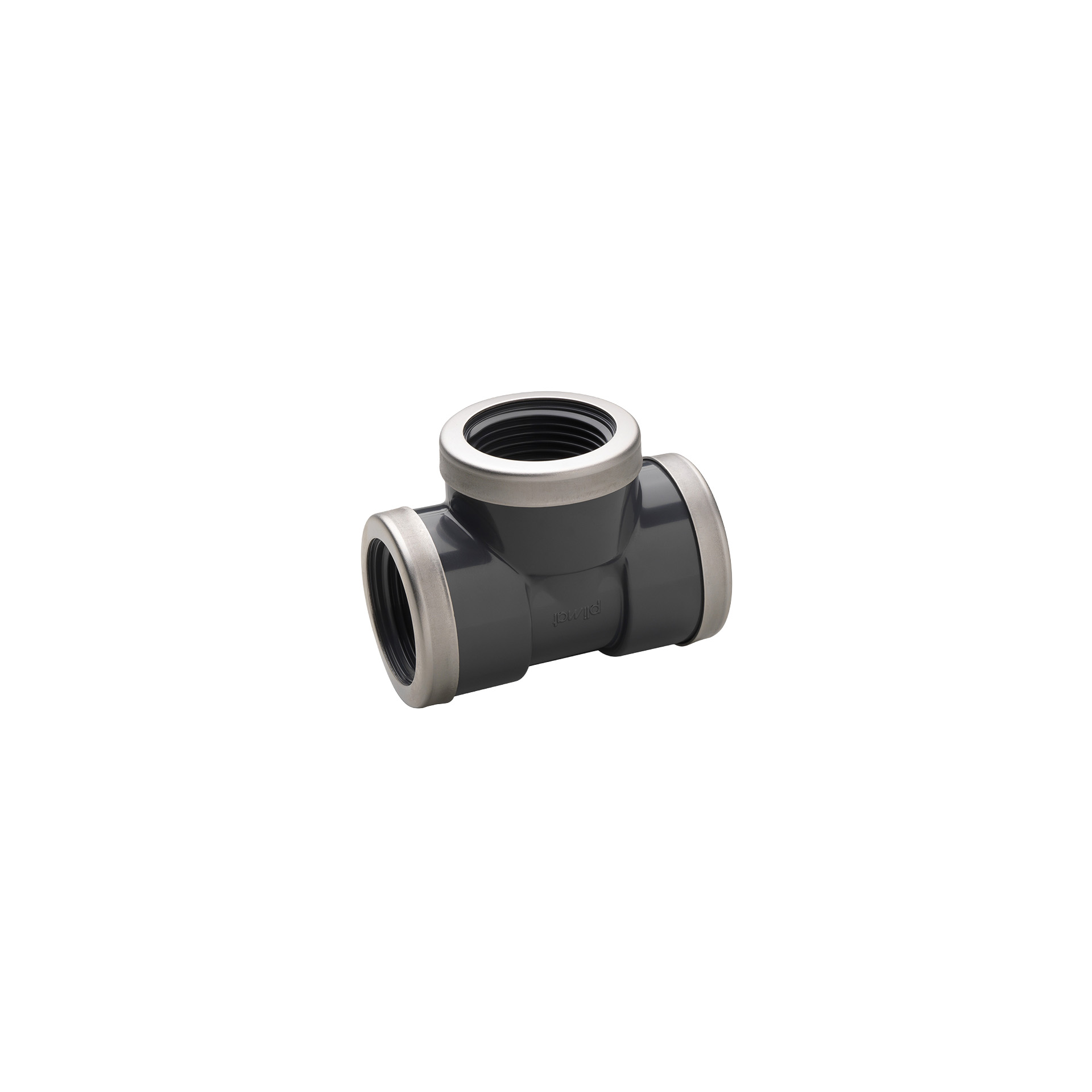 Tê em PVC c/ Anilha de Reforço - Roscar Tê em PVC c/ Anilha de Reforço - Roscar