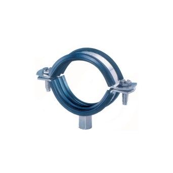 Abraçadeira Reforçada c/ Borracha M8 + M10 Zincada Abraçadeira Reforçada c/ Borracha M8 + M10 Zincada